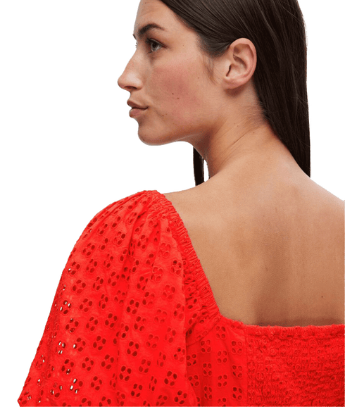 Off-shoulder Top - Red