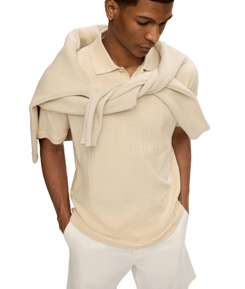 Cotton Polo Shirt - Cream