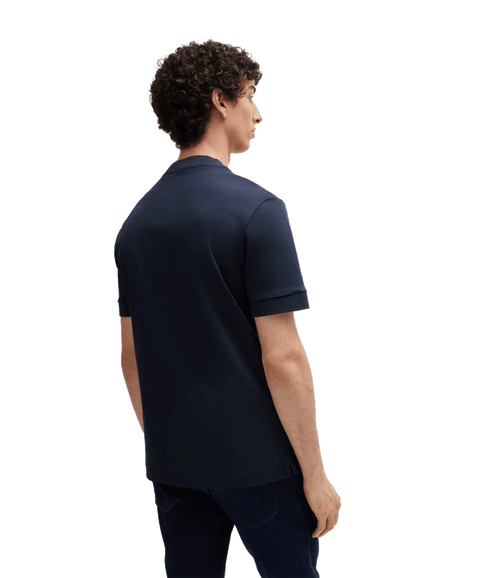 C-taut Mercerized-cotton T-shirt - Navy