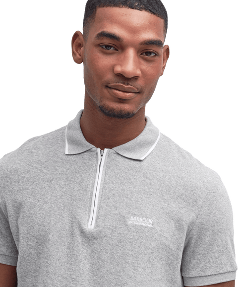 Wilton Terry Short-Sleeved Polo Shirt - Grey