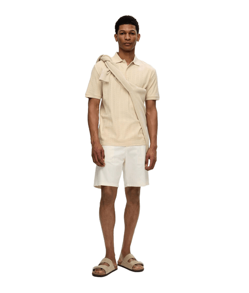Cotton Polo Shirt - Cream