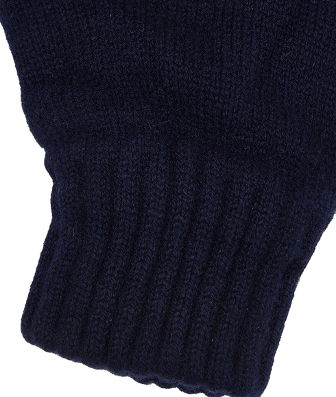 Lambswool Gloves - Navy