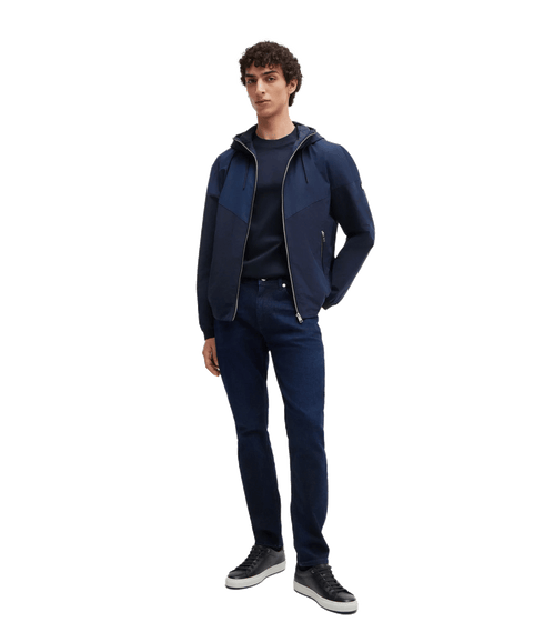 C-taut Mercerized-cotton T-shirt - Navy