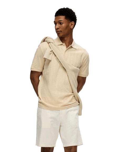 Cotton Polo Shirt - Cream