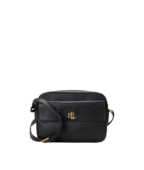 Leather Medium Marcy Camera Bag - Black