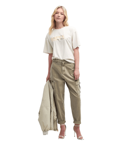 Carla Logo T-Shirt - Cream