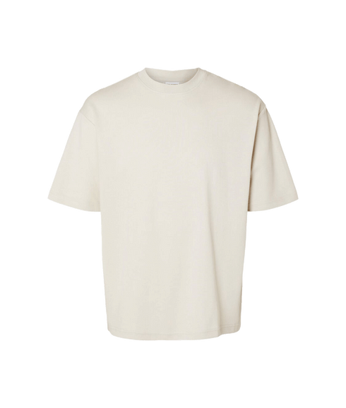 Oversized Short Sleeve T-Shirt - Cream