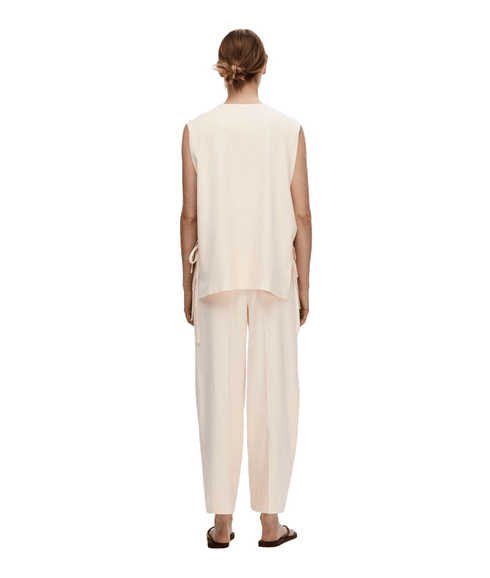 Long Oversized Waistcoat - Beige