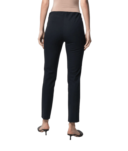 Side-Zip Slim-Fit Trousers - Navy