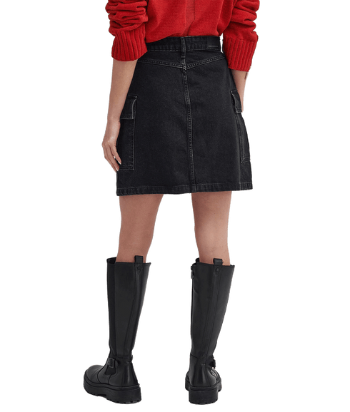 Milla Denim Mini Skirt - Black