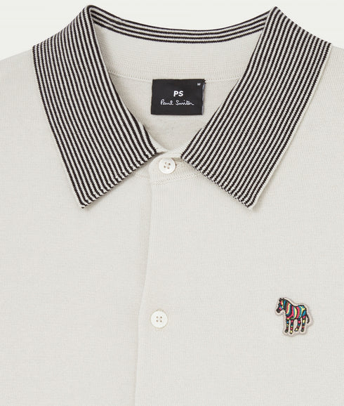 Zebra Badge Short Sleeve Shirt - Grey