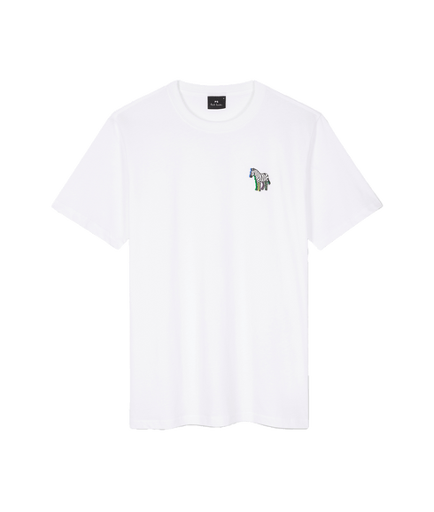 3D Zebra Print T-Shirt - White