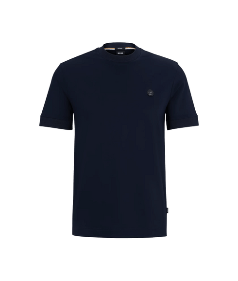 C-taut Mercerized-cotton T-shirt - Navy