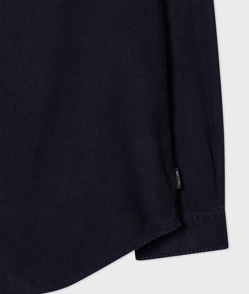 Corduroy Button-Down Shirt - Navy