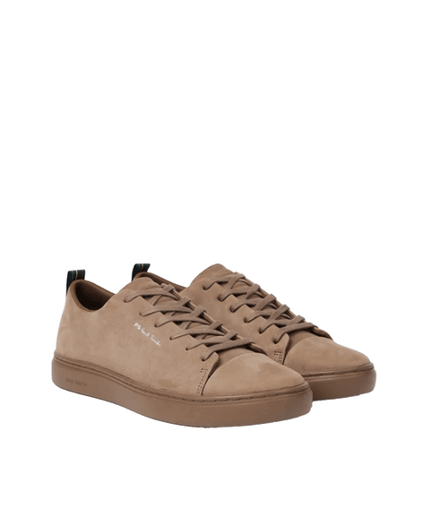 Nubuck Leather 'Lee' Trainers - Brown