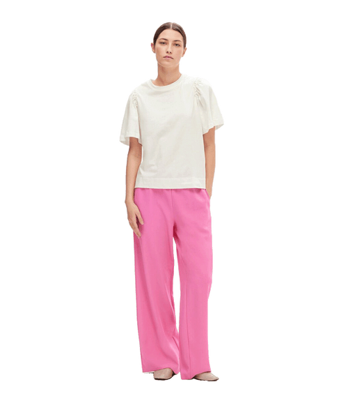 Classic Wide-leg Trousers - Pink