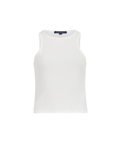 Rassia Sheryle Ribbed Tank Top - White