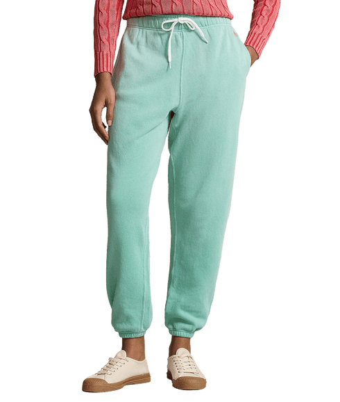 Lightweight Fleece Athletic Sweatpants - Green