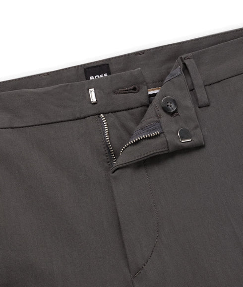 Slim-fit Trousers in a Cotton Blend With Stretch - Grey