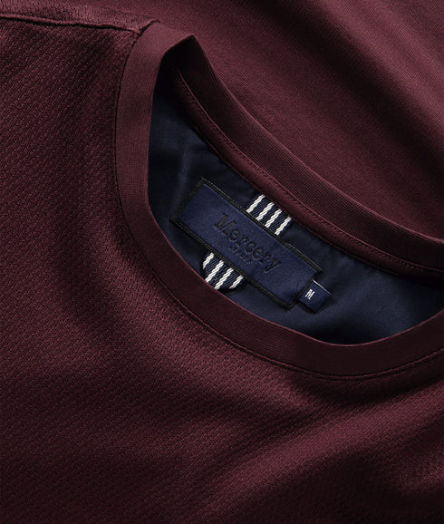 Lacer Micro Stitch Split T-Shirt - Red