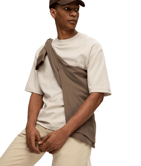 Oversized Short Sleeve T-Shirt - Cream