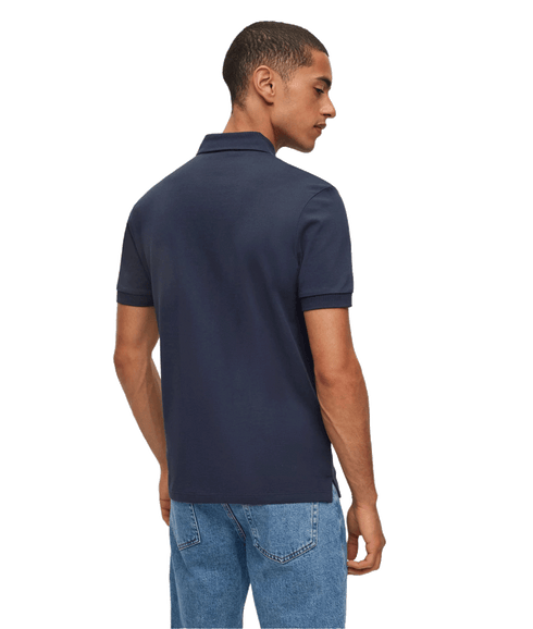 Cotton-Piqué Slim-Fit Polo Shirt - Navy