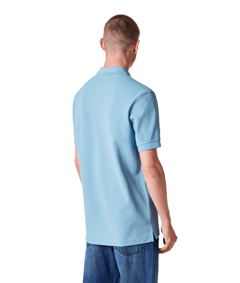 Organic Cotton Zebra Polo Shirt - Blue