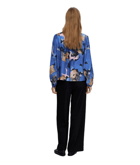 Printed Blouse - Dark Sapphire