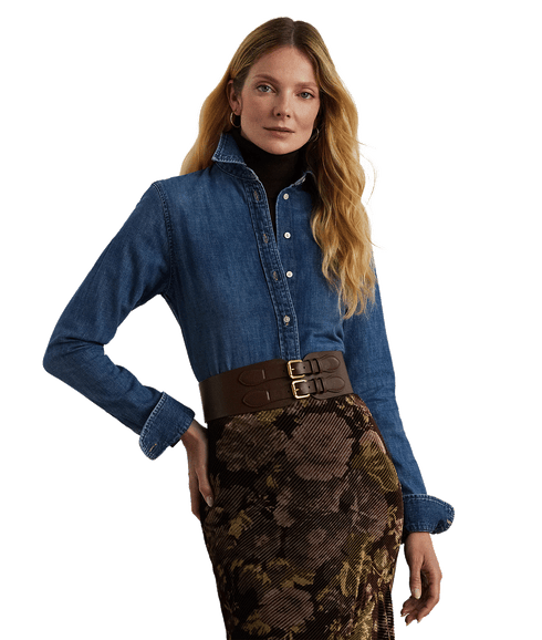 Classic Fit Denim Shirt - Blue