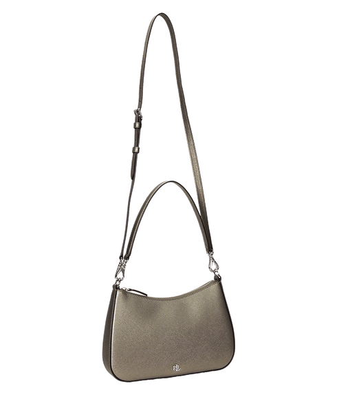 Crosshatch Leather Medium Danni Bag - Silver
