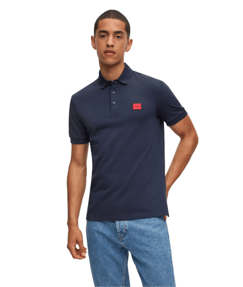 Cotton-Piqué Slim-Fit Polo Shirt - Navy