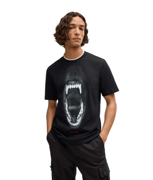 Dayaking T-shirt With Animal Graphic - Black