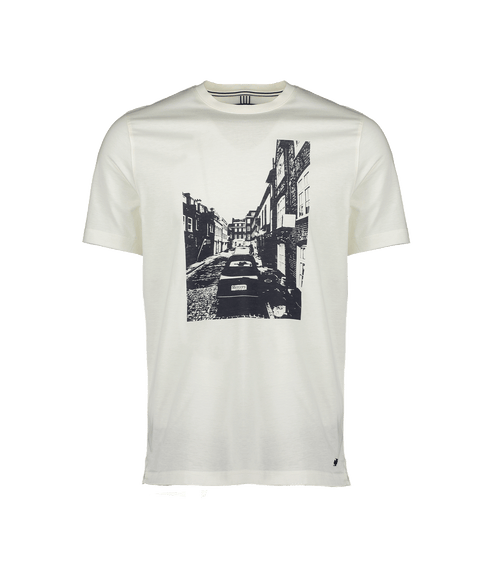 Loyneb London Street Print T-shirt - Cream