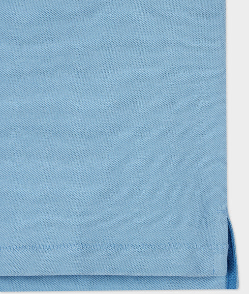 Organic Cotton Zebra Polo Shirt - Blue