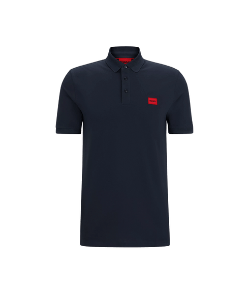 Cotton-Piqué Slim-Fit Polo Shirt - Navy