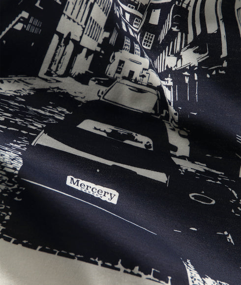 Loyneb London Street Print T-shirt - Cream