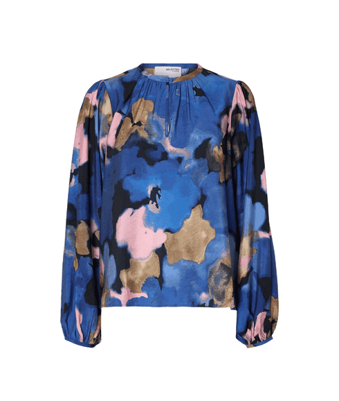 Printed Blouse - Dark Sapphire