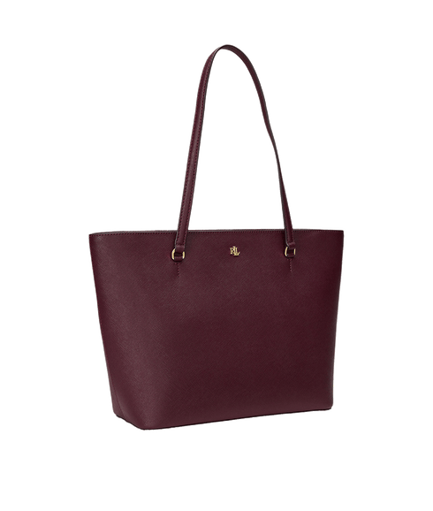 Crosshatch Leather Medium Karly Tote - Red