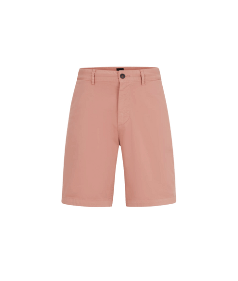 Slim-fit Shorts in Stretch-cotton Twill - Pink