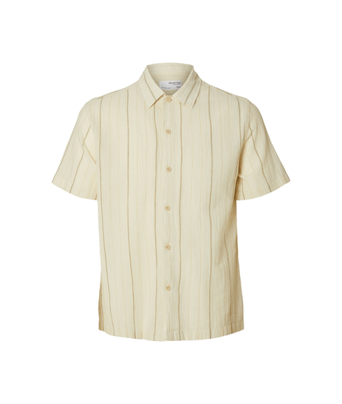 Reg-mix Shirt Short Sleeve Classic Camp - Cream