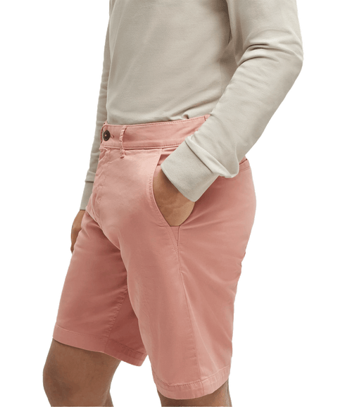 Slim-fit Shorts in Stretch-cotton Twill - Pink