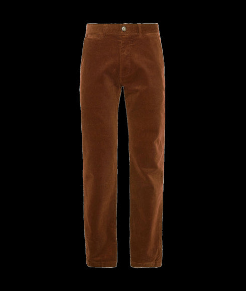 Stretch Cord Tailored Trousers - Brown