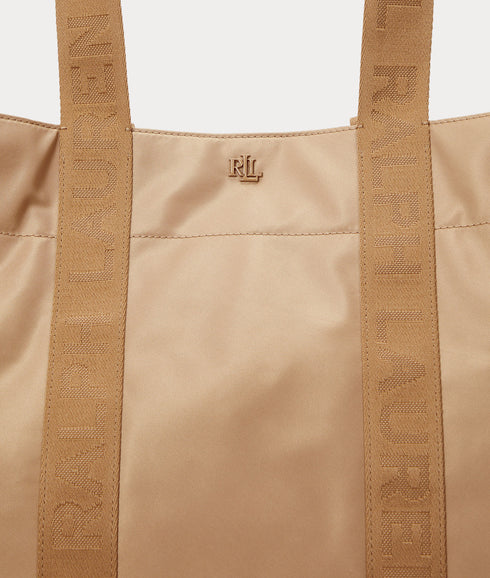 Nylon Extra-large Stevie Tote Bag - Beige