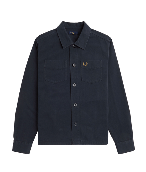 Twill Overshirt - Navy