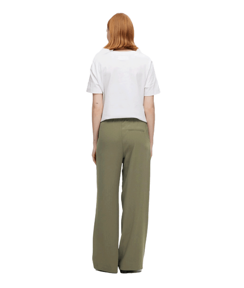 Classic Wide-leg Trousers - Green