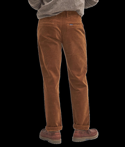 Stretch Cord Tailored Trousers - Brown