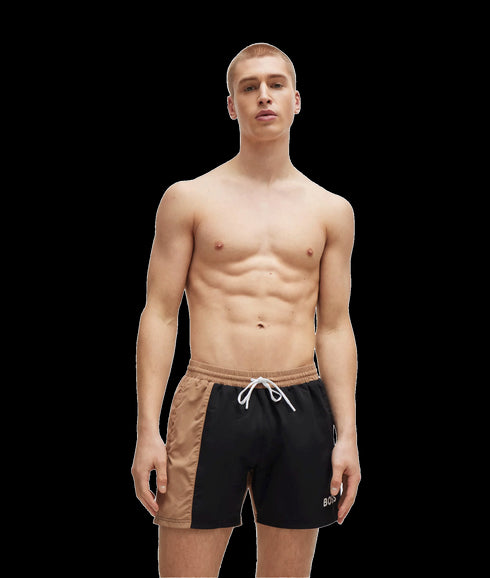 Set of Beach-ball Equipment, Swim Shorts and Bag - Black