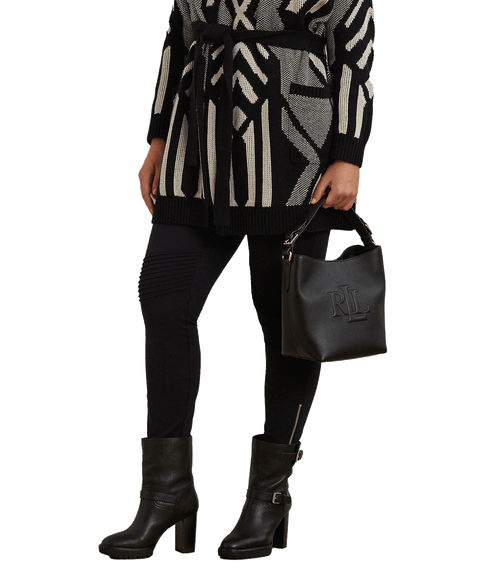 Leather Medium Witley Bucket Bag - Black