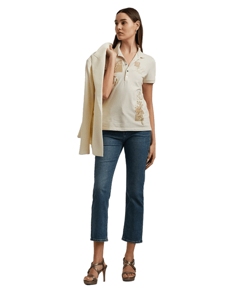 High-rise Straight Ankle Jean - Blue