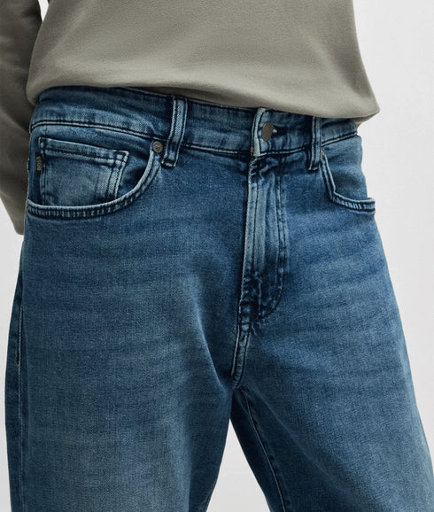 Maine Regular-fit Jeans in Mid-blue Comfort-stretch Denim - Blue